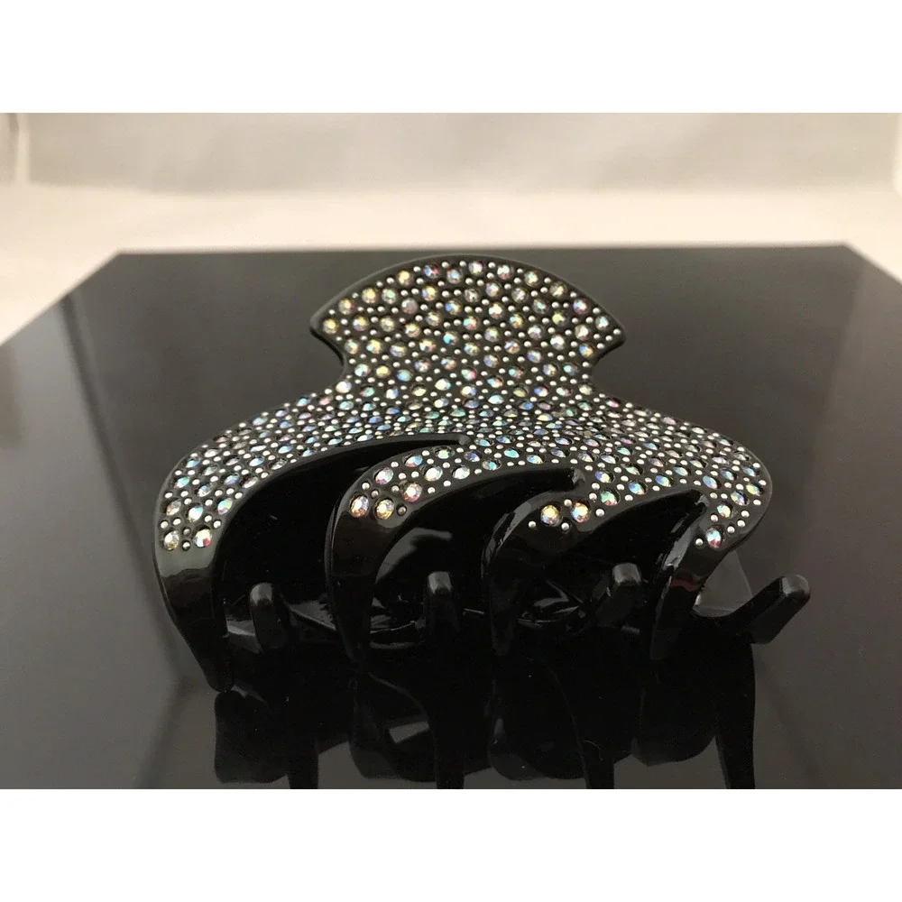 New Gorgeous‎ embroidered Hair Clip Claw w Shinny Crystals Hair Accessories